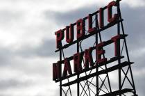 Pike Public Market, em Seattle, estado de Washington, nos Estados Unidos